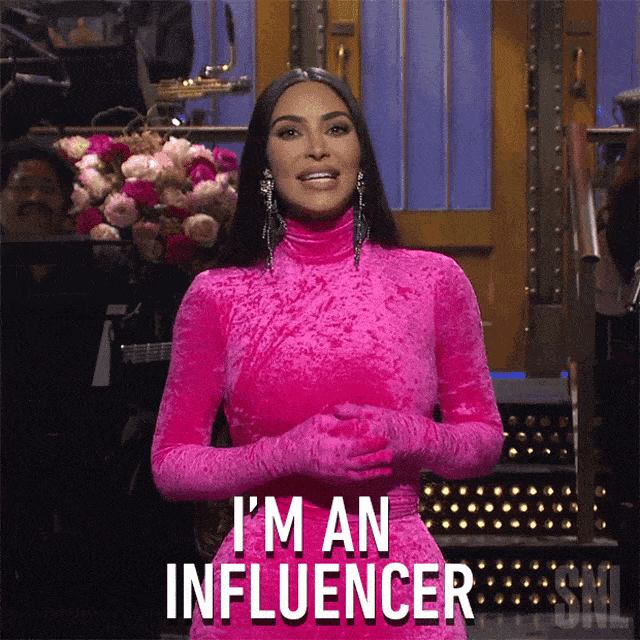 Im An Influencer Kim Kardashian GIF - Im An Influencer Kim Kardashian Saturday Night Live GIFs