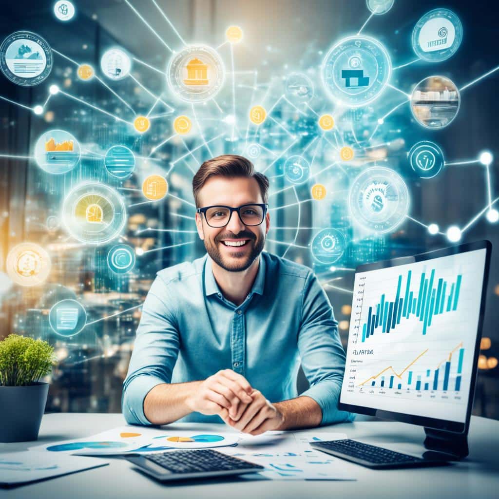 alcance financeiro através da internet
