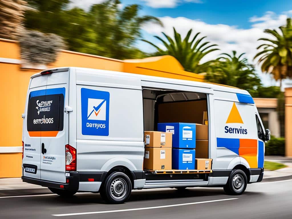 serviços de entrega