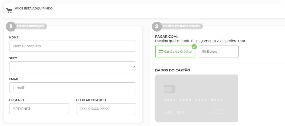 Configuração do Checkout