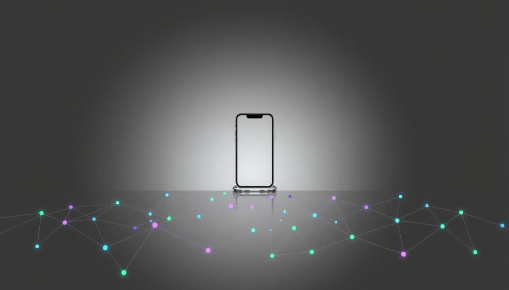 Sleek and minimalist visualization of "Instagram algorithm metrics" against a backdrop of a stark, grey gradient. In the foreground, a series of interconnected geometric shapes and lines in shades of blue, purple, and green, representing the various data points and algorithms that power the Instagram platform. The middle ground features a subtle overlay of a smartphone screen, hinting at the mobile-centric nature of the platform. The lighting is soft and diffused, creating a sense of balance and clarity. The overall tone is one of analytical precision and digital elegance, reflecting the technical nature of the subject matter. Sleek and minimalist visualization of "Instagram algorithm metrics" against a backdrop of a stark, grey gradient. In the foreground, a series of interconnected geometric shapes and lines in shades of blue, purple, and green, representing the various data points and algorithms that power the Instagram platform. The middle ground features a subtle overlay of a smartphone screen, hinting at the mobile-centric nature of the platform. The lighting is soft and diffused, creating a sense of balance and clarity. The overall tone is one of analytical precision and digital elegance, reflecting the technical nature of the subject matter.