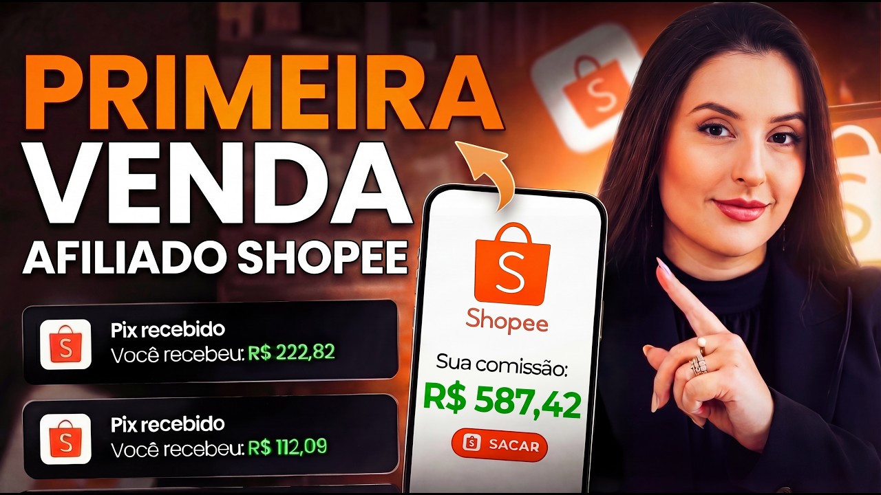 AFILIADO SHOPEE: sua PRIMEIRA VENDA HOJE com NOVA estratégia SIMPLES COM IA (PASSO A PASSO)