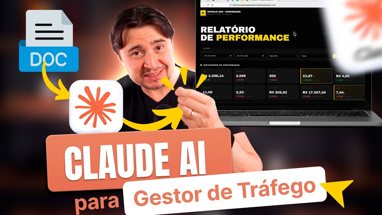 CLAUDE AI PARA GESTOR DE TRÁFEGO: CRIE COISAS INCRÍVEIS EM MINUTOS (GUIA P/ INICIANTES)