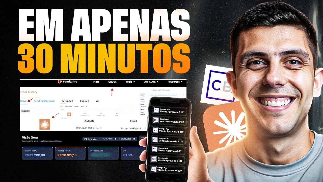 COMO FAZER SUA PRIMEIRA VENDA EM 20 MINUTOS NA CLICKBANK 2026 – Passo a Passo Completo