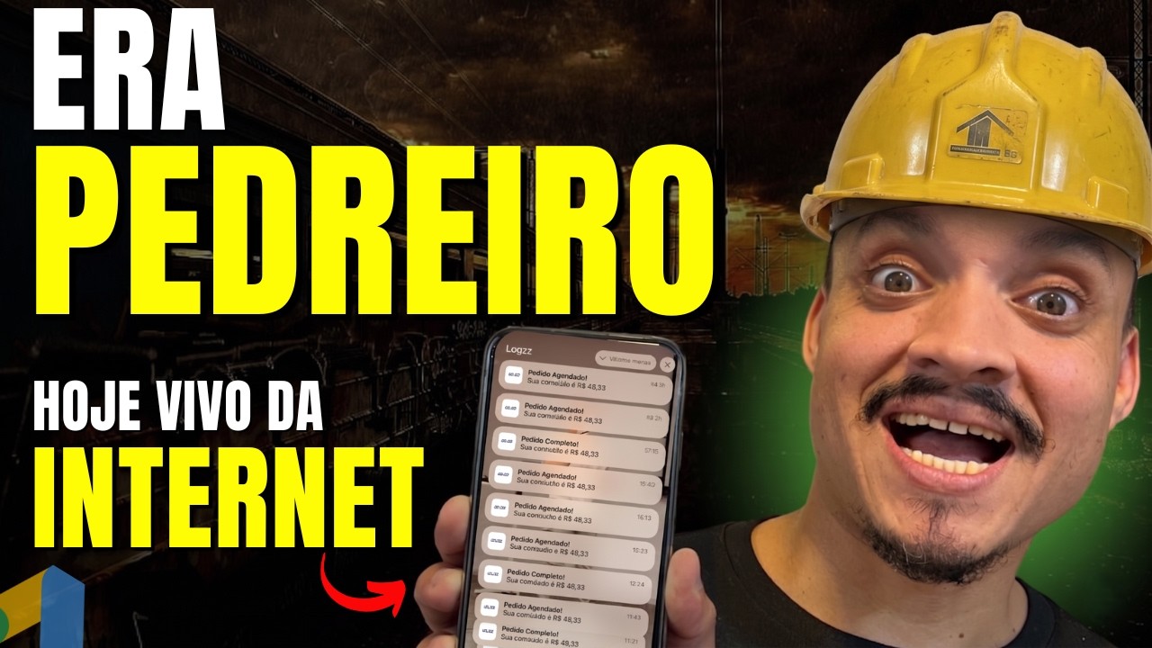 Fui Pedreiro até os 30 anos: Hoje vivo de Vendas Automáticas no MARKETING DIGITAL