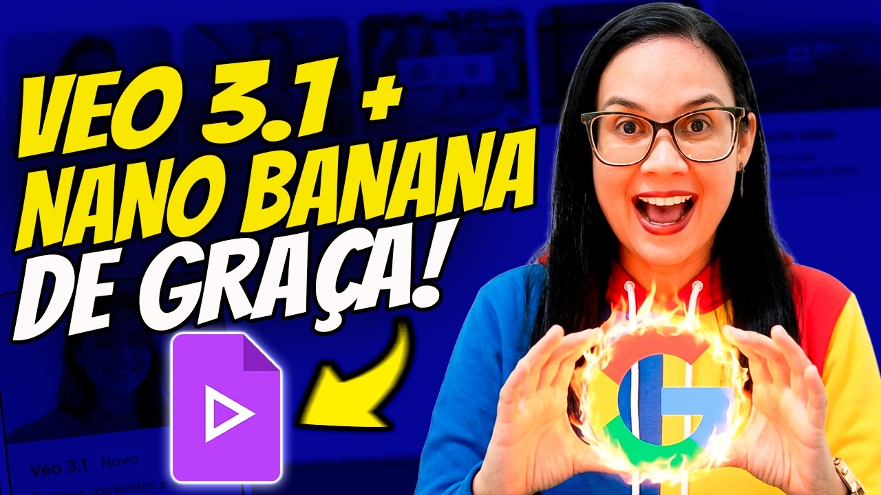 Nova IA do Google te dá VEO 3.1 e NANO BANANA PRO 100% GRÁTIS para VÍDEO LONGO