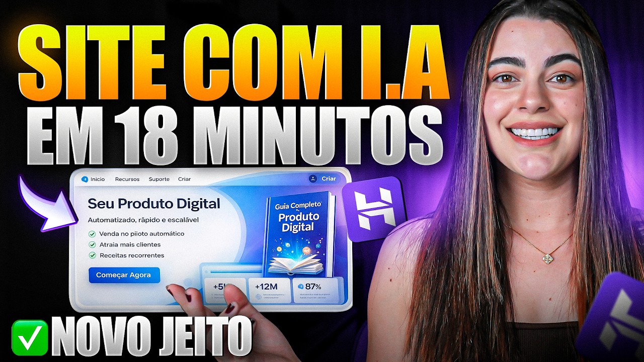 O NOVO jeito de criar site do zero com I.A em 18 minutos