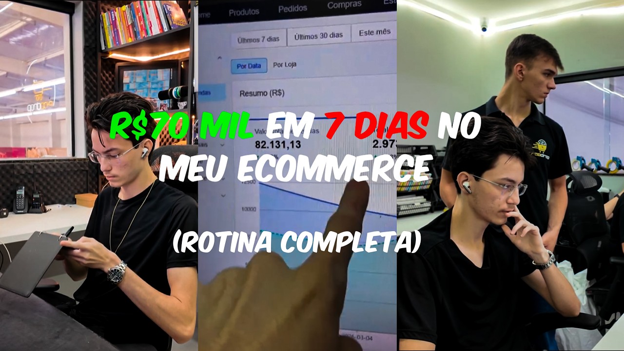 R$70 Mil em 7 dias no meu Ecommerce ( Rotina Completa )