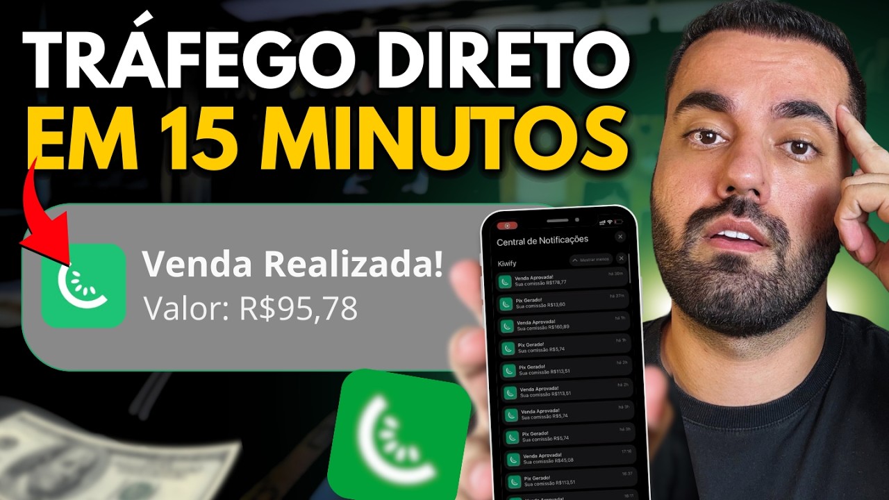 ATÉ UM INICIANTE CONSEGUE VENDER (RÁPIDO) COMO AFILIADO NA KIWIFY COM TRÁFEGO DIRETO – Aula Gratuita