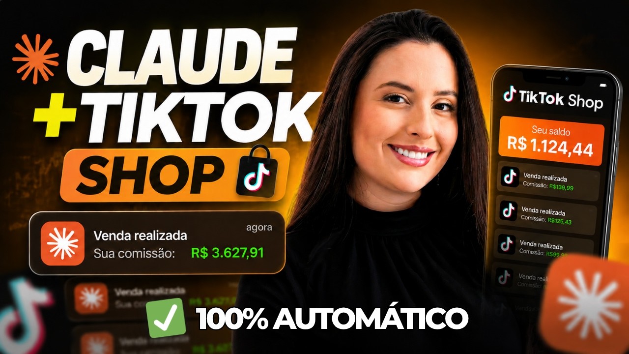 COMO O CLAUDE FEZ VÍDEOS VIRAIS QUE VENDEM PRO TIKTOK SHOP DO ZERO (100% Automático) passo a passo