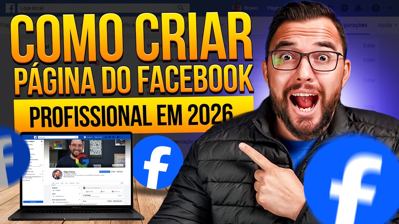Como CRIAR e Configurar uma PÁGINA NO FACEBOOK para Anúncios (Tutorial 5 Minutos)