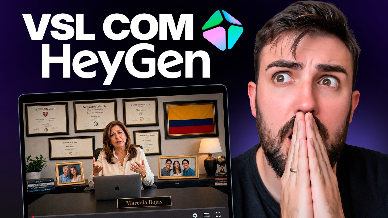 Como Criar um VSL com AVATAR de IA REALISTA | HeyGen Passo a Passo