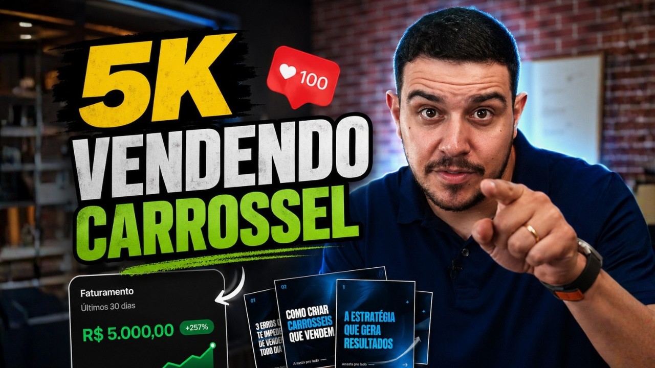 Como Fazer 5k Por Mês com Social Media Vendendo Carrosséis