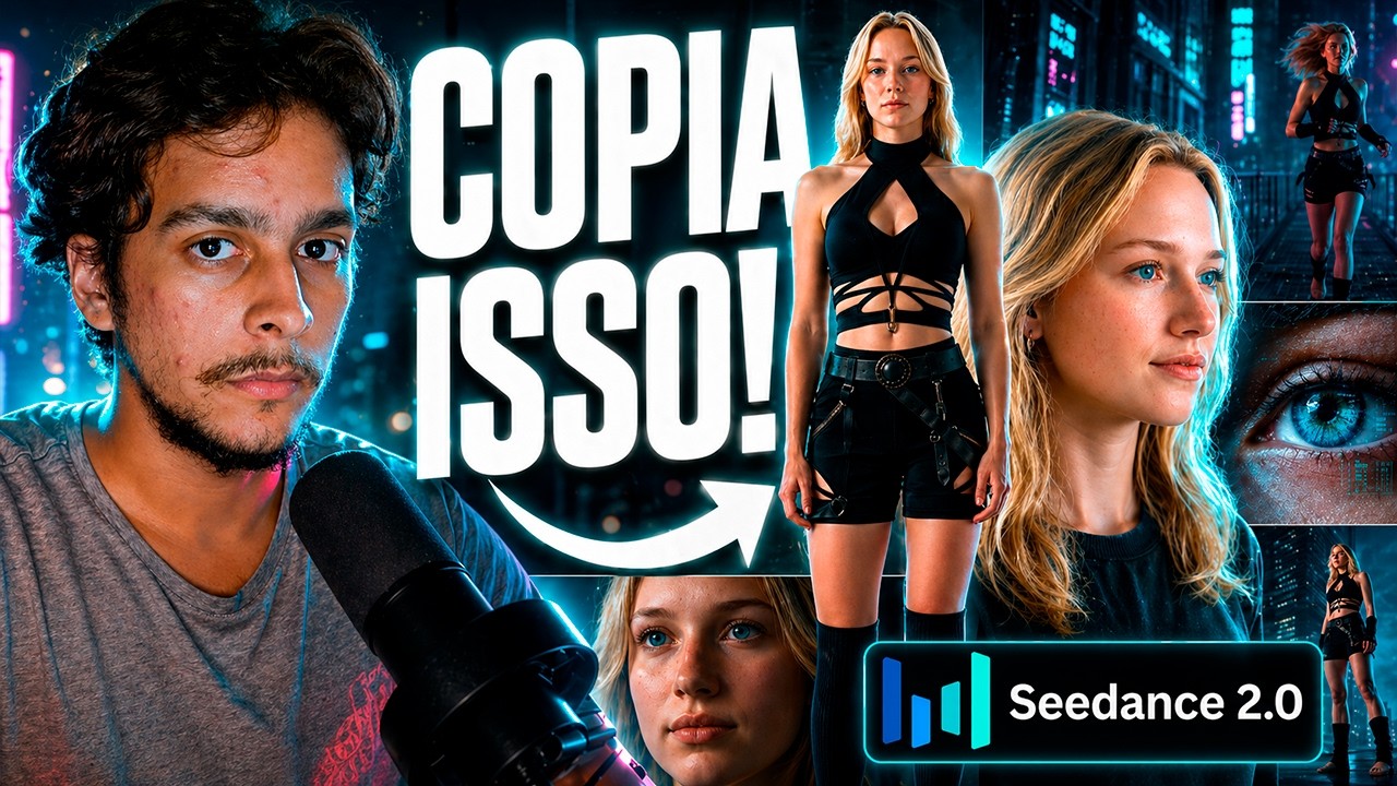 Como Fazer Vídeos com Seedance 2.0 ou Kling 3.0 + StoryBoard (Personagem Consistente)