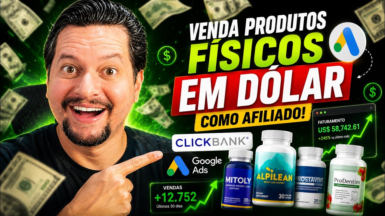 Como Ganhar em dólar vendendo produtos físicos no mercado Americano com Google ADS
