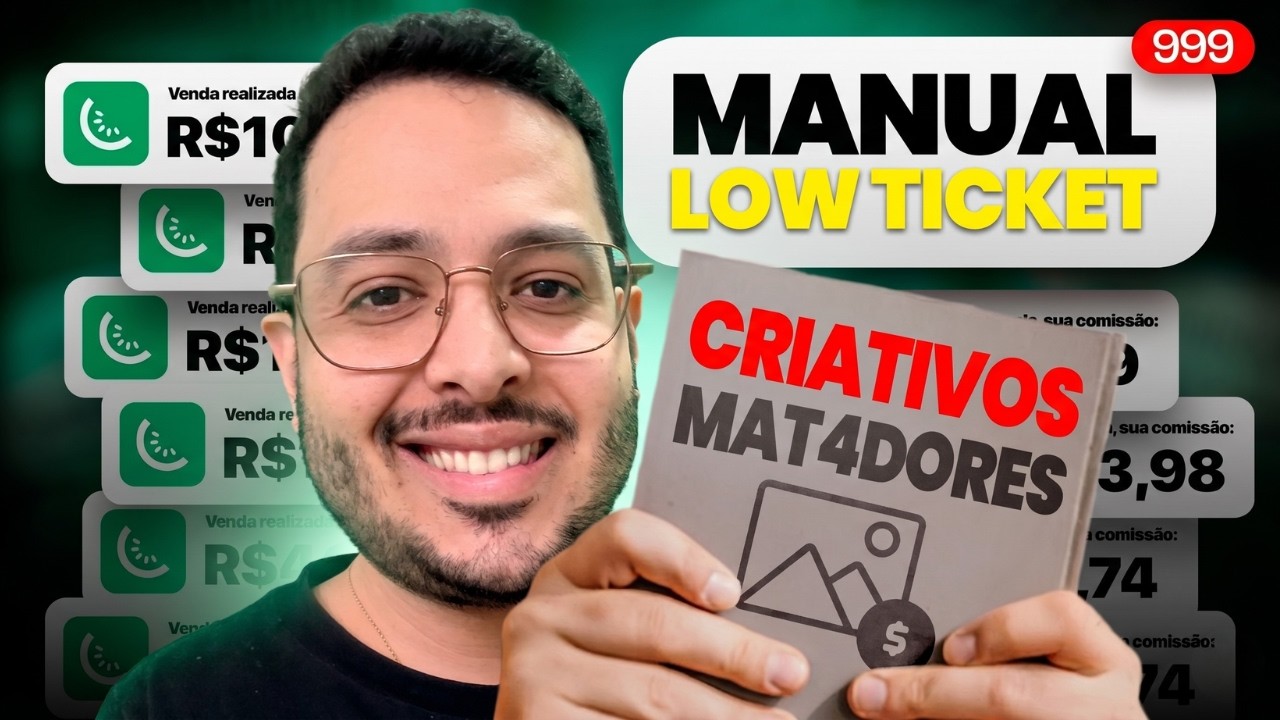 Criativo Low Ticket : O Formato que Converte 10x Mais (Fiz 534 Vendas com Ele)