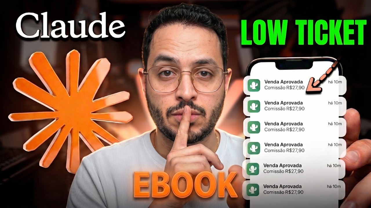 Ganhe R$5.325 com Ebook Low Ticket feito com Claude Code