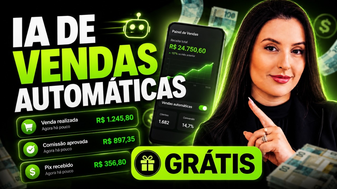 IA DE VENDAS AUTOMÁTICAS: Como vender MUITO no automático no whatsapp USANDO IA GRÁTIS PASSO A PASSO