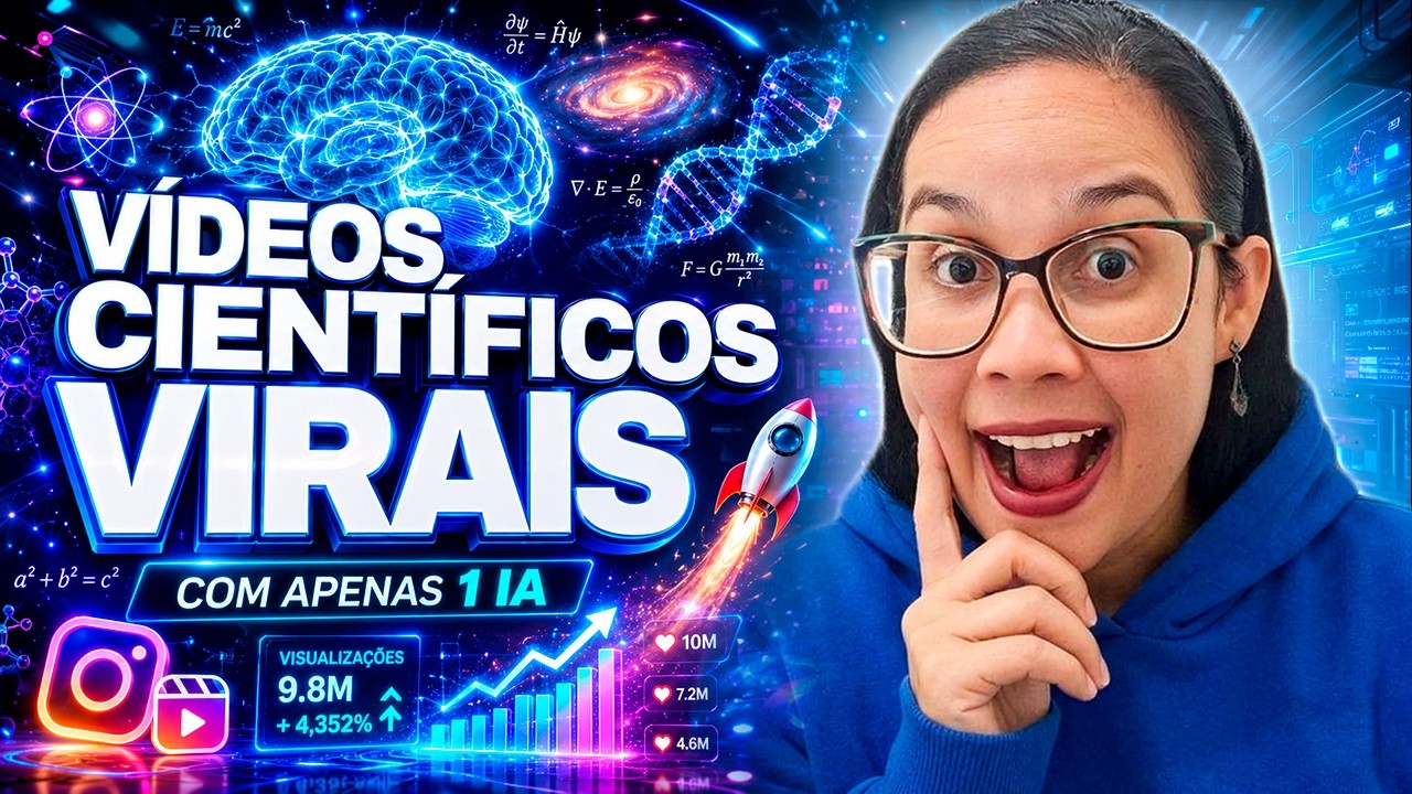 Nível Iniciante! Como criar VÍDEOS CIENTÍFICOS com IA no INSTAGRAM