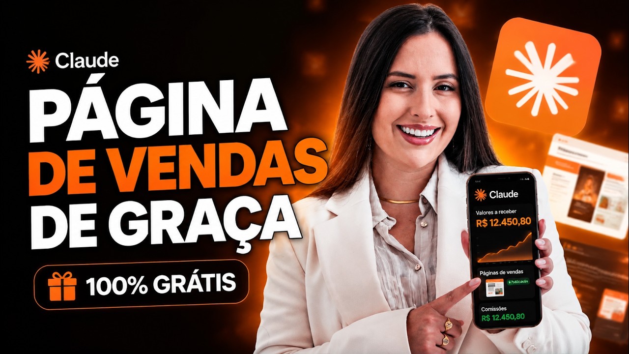 O MÉTODO MAIS FÁCIL para criar uma PÁGINA DE VENDAS GRÁTIS usando CLAUDE (passo a passo DO ZERO)