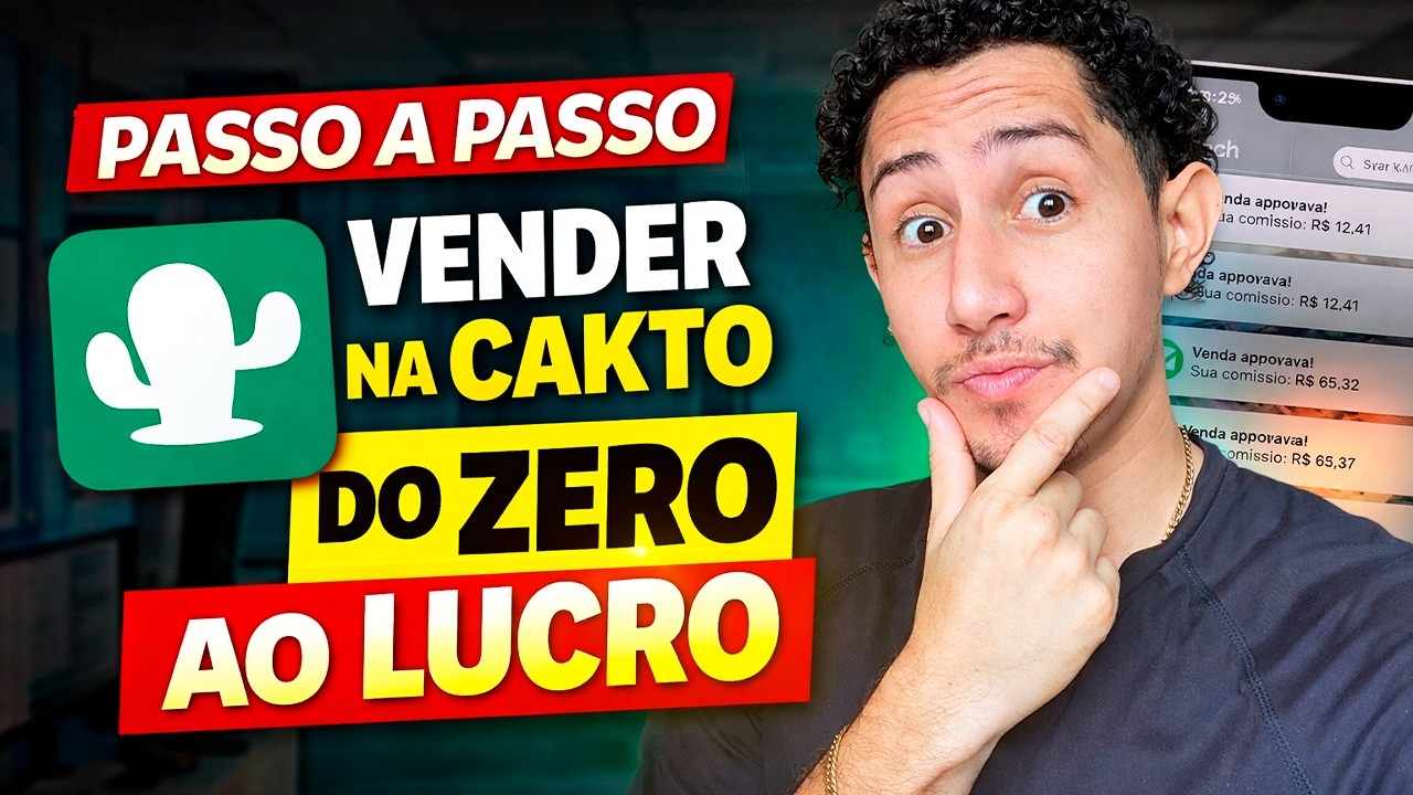 Primeira Venda Na CAKTO: Sem Mostrar o Rosto Nem Gastar Com Tráfego