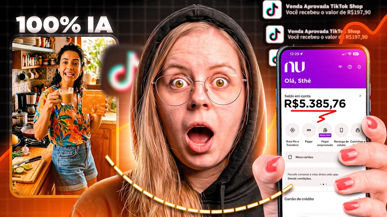TIKTOK SHOP: Esse Vídeo Fez R$ 13.185,00 com VÍDEOS DE IA (Muito Simples)
