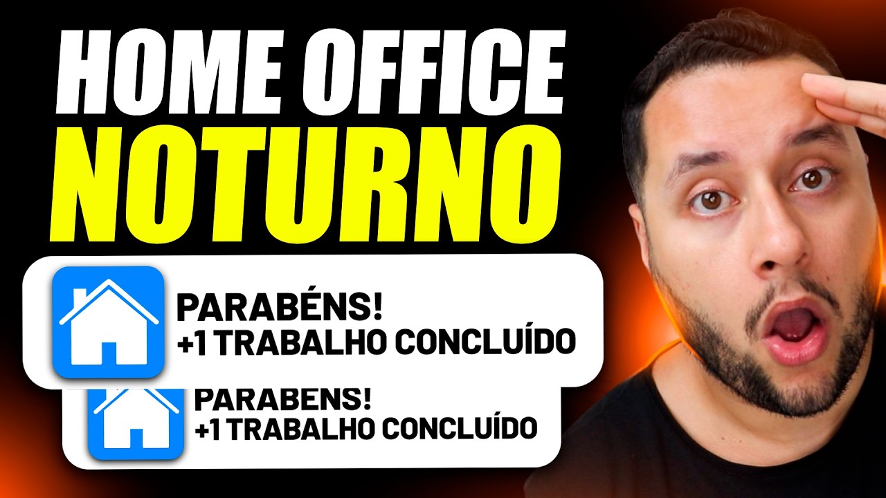 Testei 3 Sites HOME OFFICE GRÁTIS para Trabalhar EM CASA À NOITE (Home Office Iniciantes)