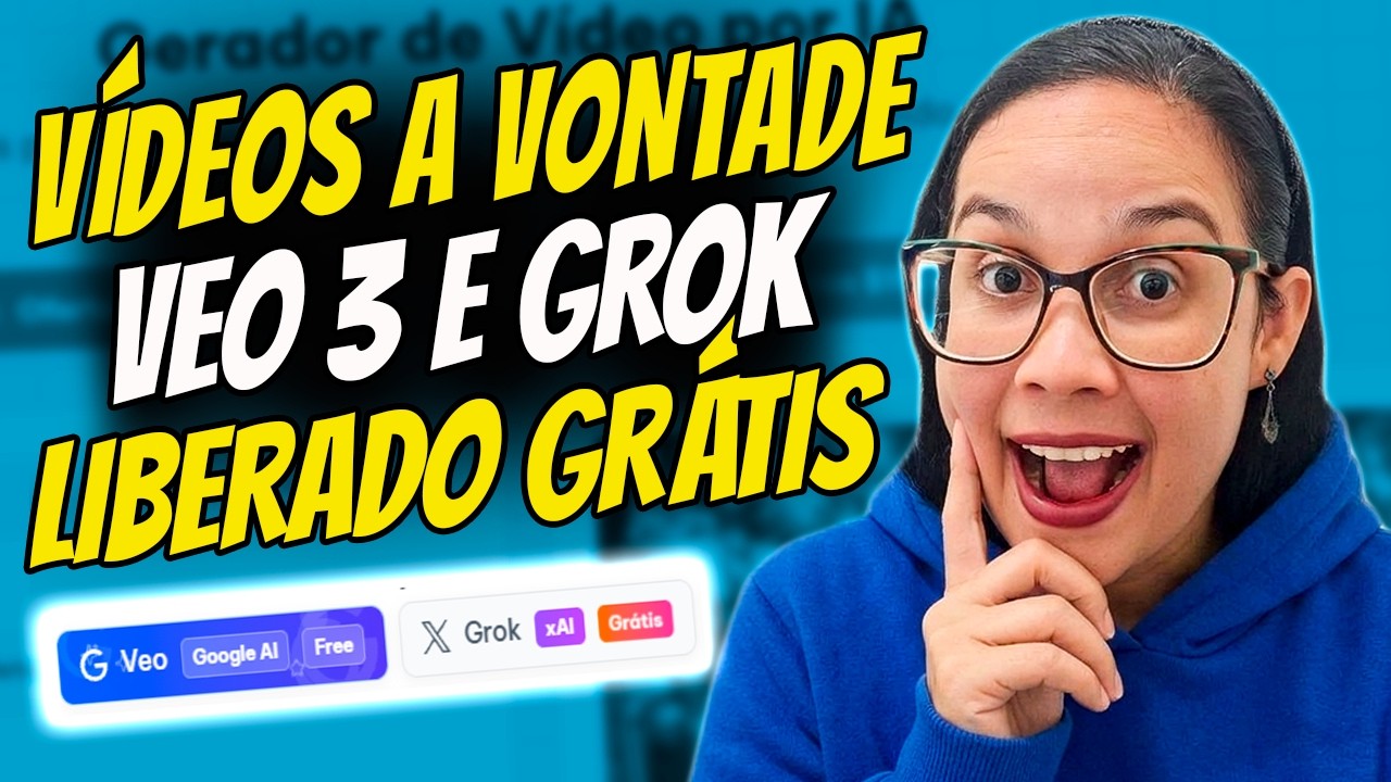 VEO 3.1 e GROK Agora é DE GRAÇA! Crie VÍDEOS INFINITOS Nessa IA GRÁTIS