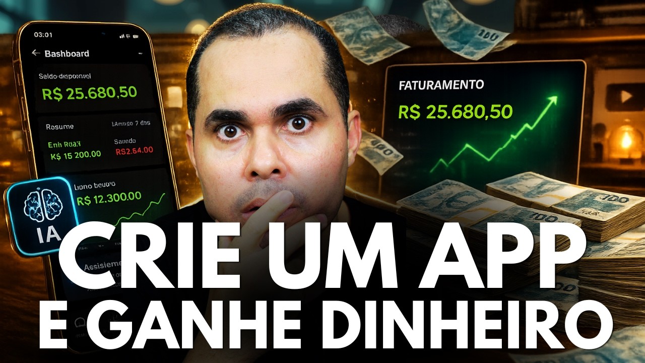 (sem saber programar) Como criar aplicativos usando I.A e ganhar dinheiro trabalhando em casa