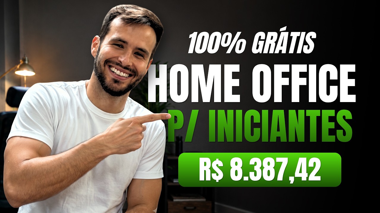 100% GRÁTIS: O Melhor Trabalho Home Office Para Iniciantes em 2026 (Sem Experiência)