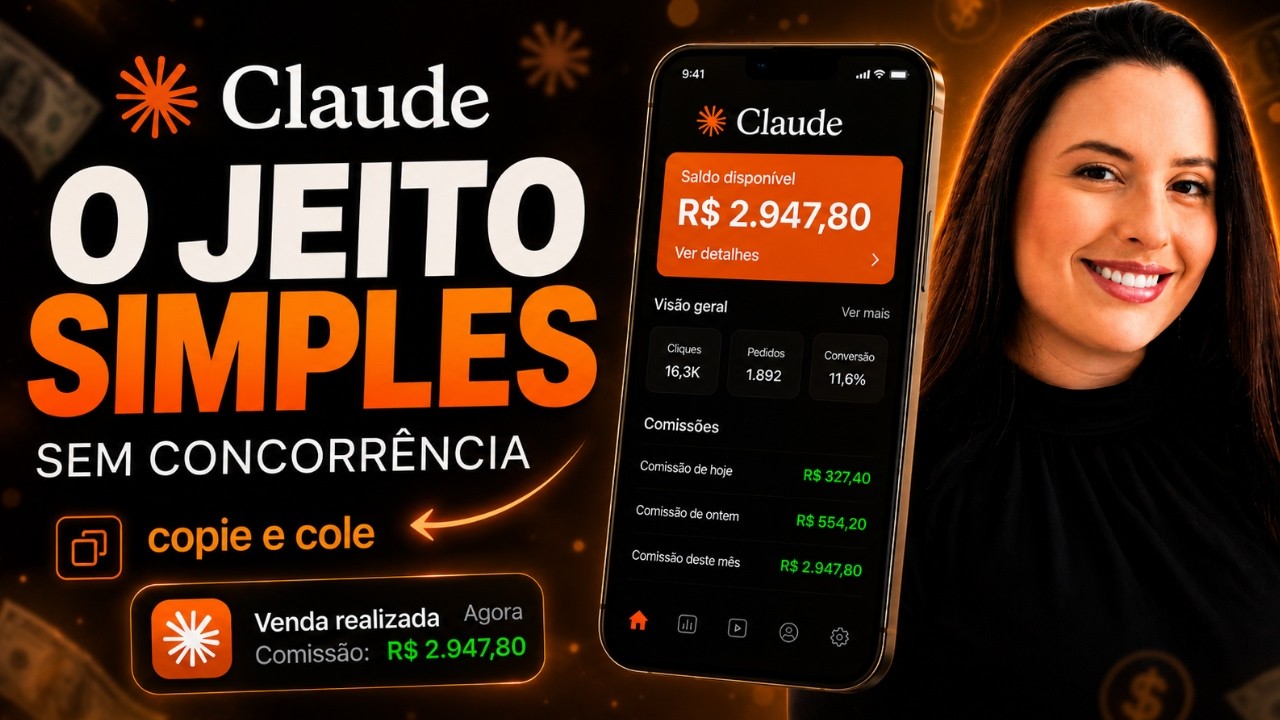 A nova forma SIMPLES e sem concorrência para faturar HOJE usando o Claude IA (copie e cole)