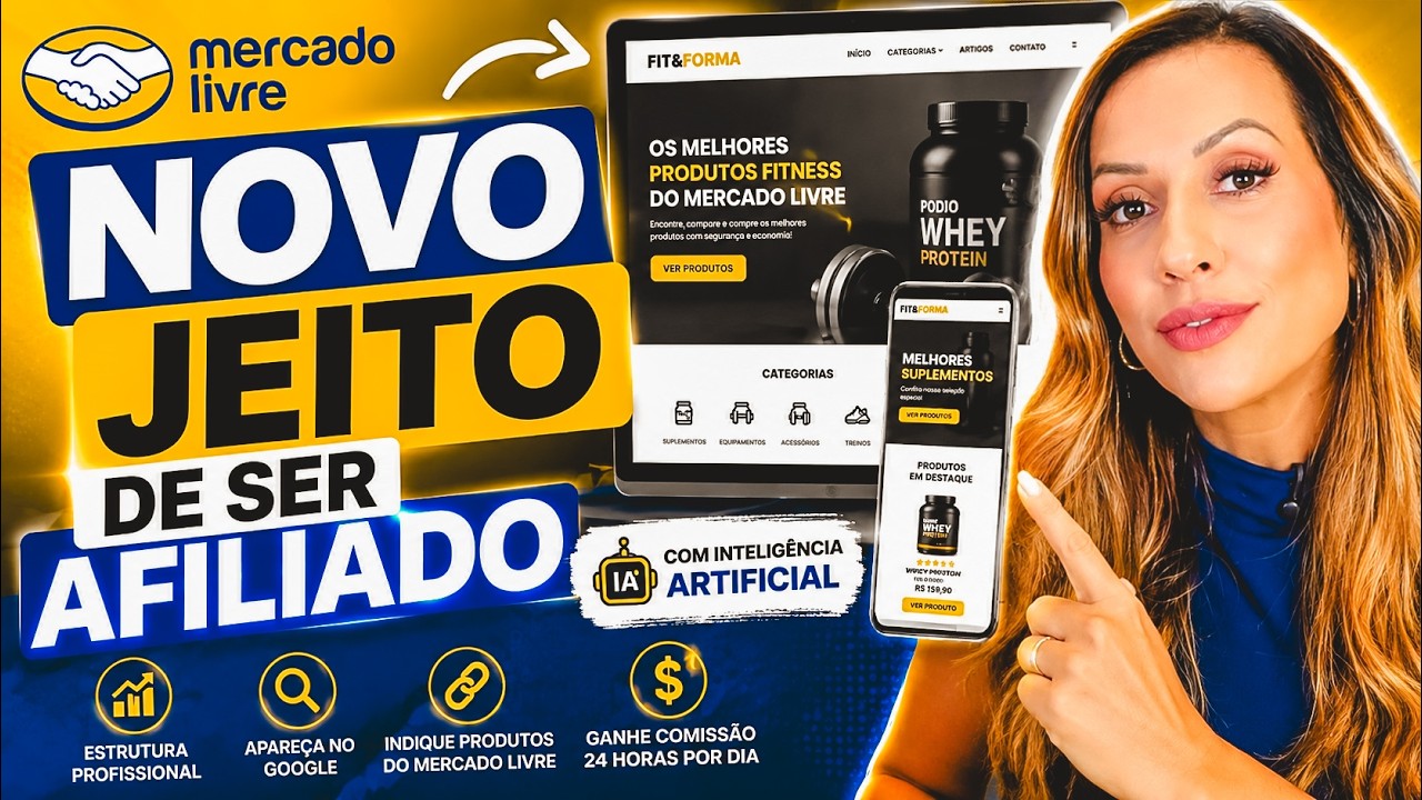AFILIADO MERCADO LIVRE: O Novo Jeito de Ganhar Comissão com Inteligência Artificial!