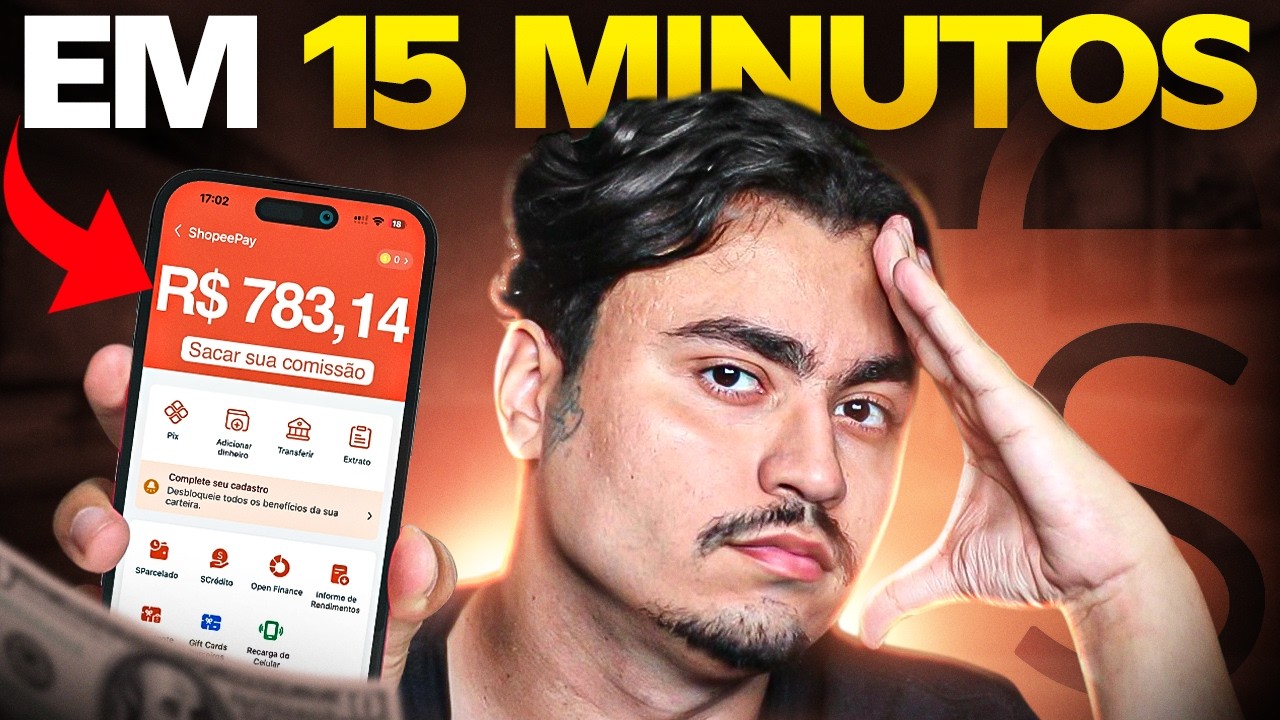 AFILIADO SHOPEE: VENDA TODO DIA COM ESSE METODO NOVO (DINHEIRO ONLINE) COMO FAZER A PRIMEIRA