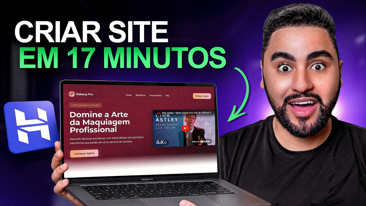 COMO CRIAR UM SITE EM 17 MINUTOS com IA – Passo a Passo Completo 2026 (Site Profissional)