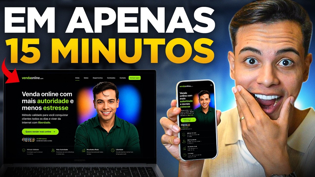 COMO CRIAR UM SITE PROFISSIONAL EM 15 MINUTOS USANDO INTELIGENCIA ARTIFICIAL
