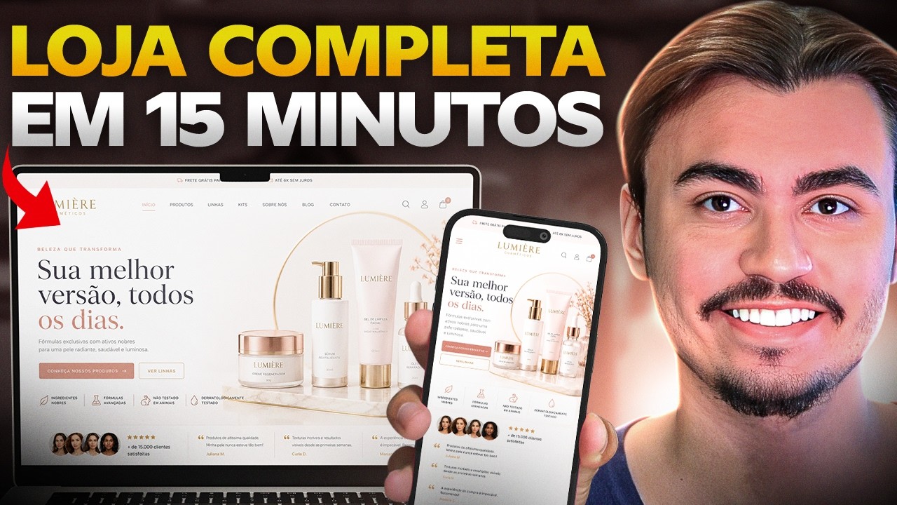 COMO CRIAR UMA LOJA PROFISSIONAL EM 15 MINUTOS USANDO INTELIGENCIA ARTIFICIAL