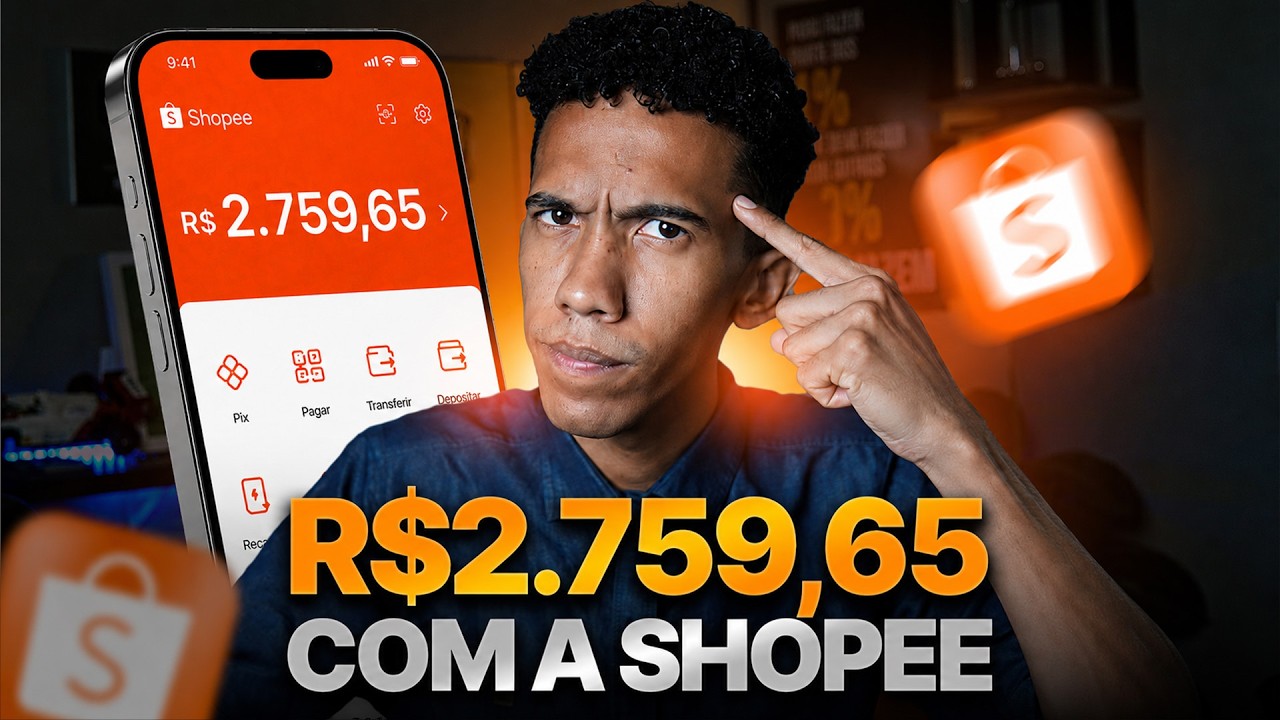 COMO EU FIZ R$2.700 COMO AFILIADO SHOPEE sendo INICIANTE (Aulão Gratuito)