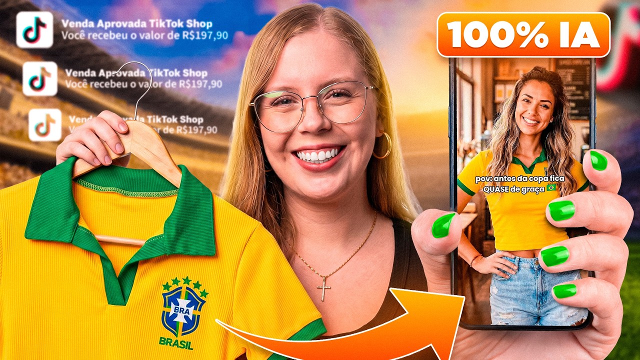 Como CRIAR VÍDEOS com IA TÃO REAIS que VENDEM no TIKTOK SHOP (TEMA EM ALTA)