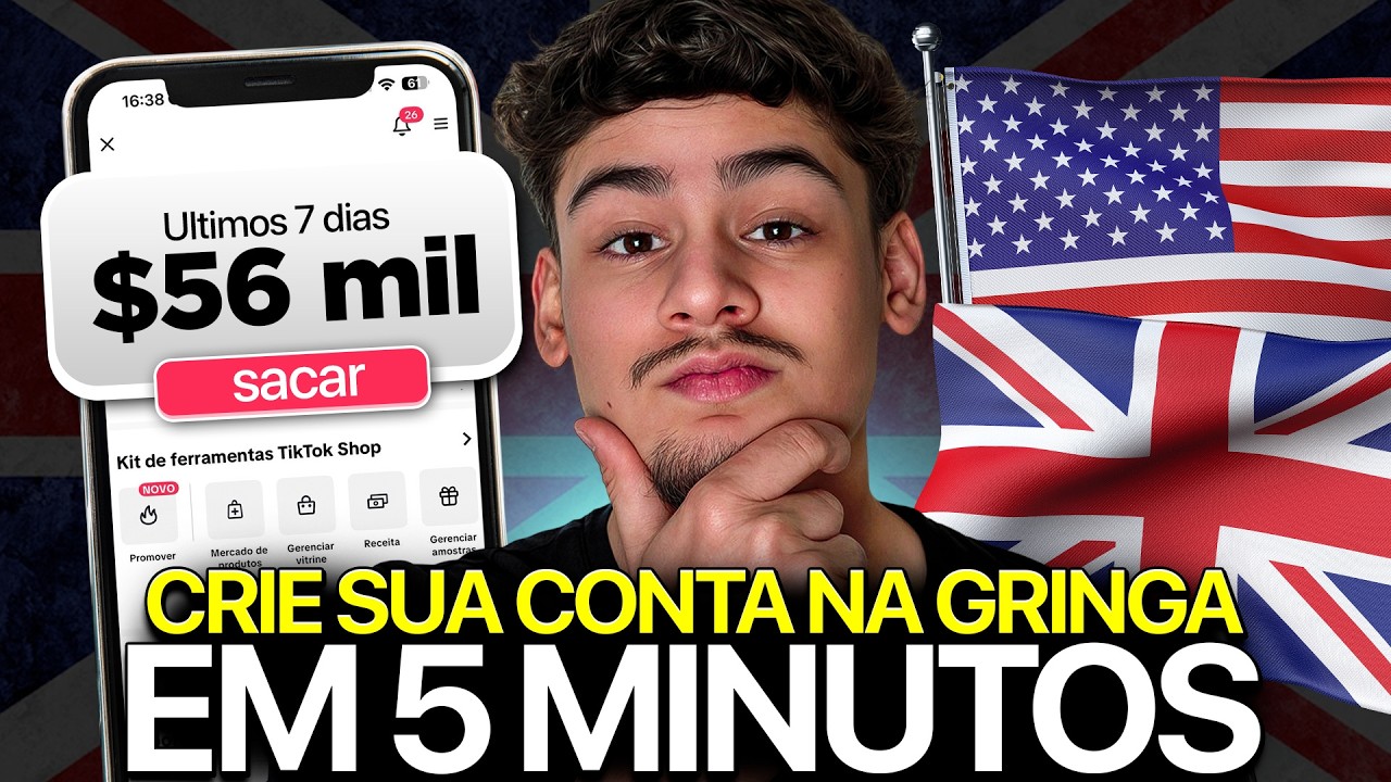 Como Criar Contas Gringas para Vender em EURO|LIBRA|DÓLAR no TikTok Shop (Passo a Passo Completo)