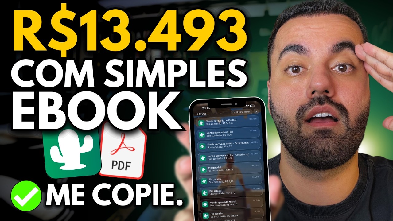 Como Criar Ebook Low Ticket c/ IA para Vender RÁPIDO! (apenas ME COPIE)