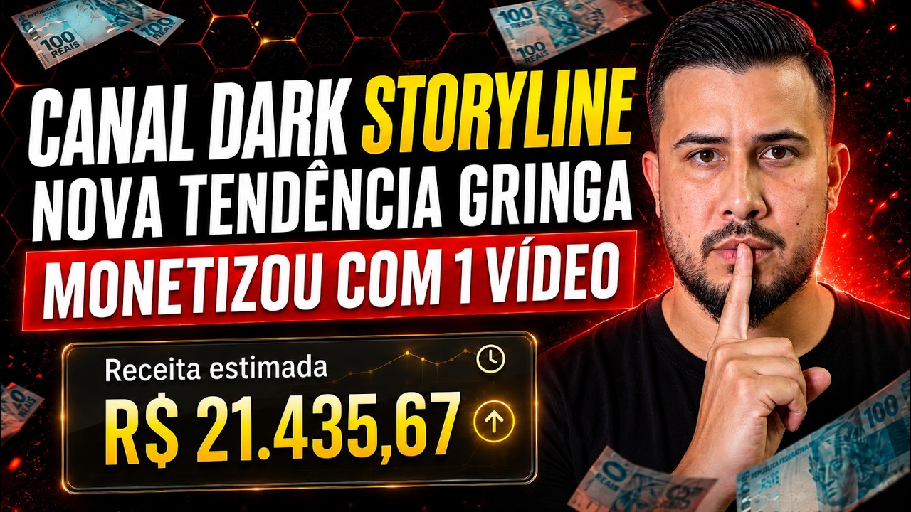 Como Criar um Canal Dark Storyline que Monetiza Rápido e Ganhar Dinheiro com YouTube
