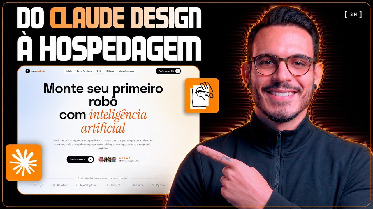 Como Criar um SITE com CLAUDE DESIGN e HOSPEDAR com SEU DOMÍNIO (PASSO A PASSO)