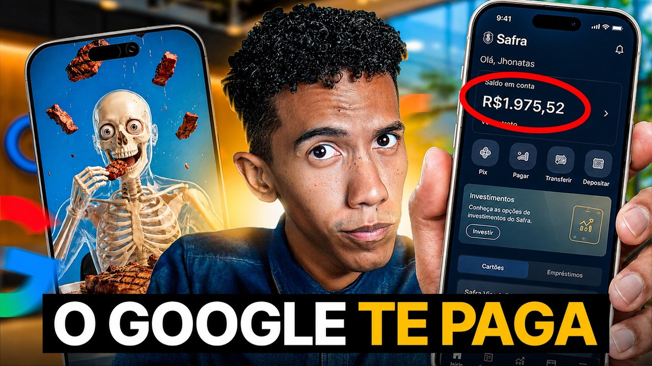Como RECEBI R$1.975,52 do Google APENAS POSTANDO VÍDEOS DE IA (Passo a Passo)