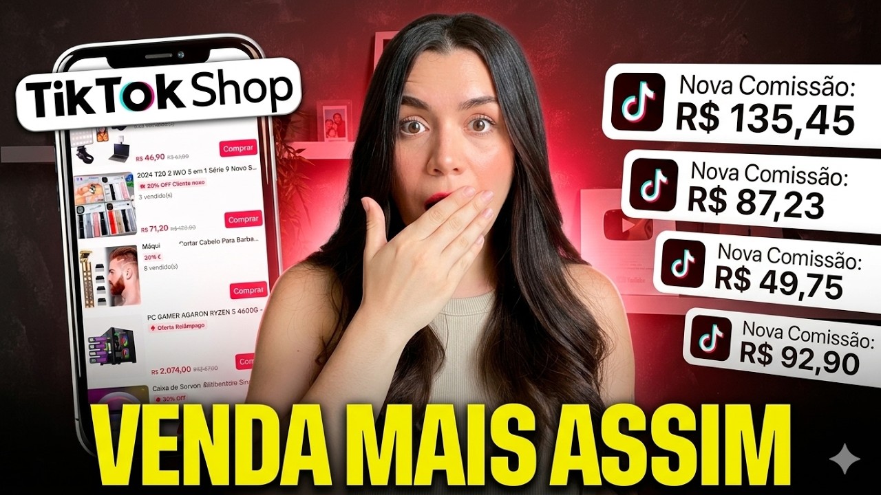 Como Vender no TikTok Shop pelo Celular | PRIMEIRA VENDA Passo a Passo para Afiliados Iniciantes