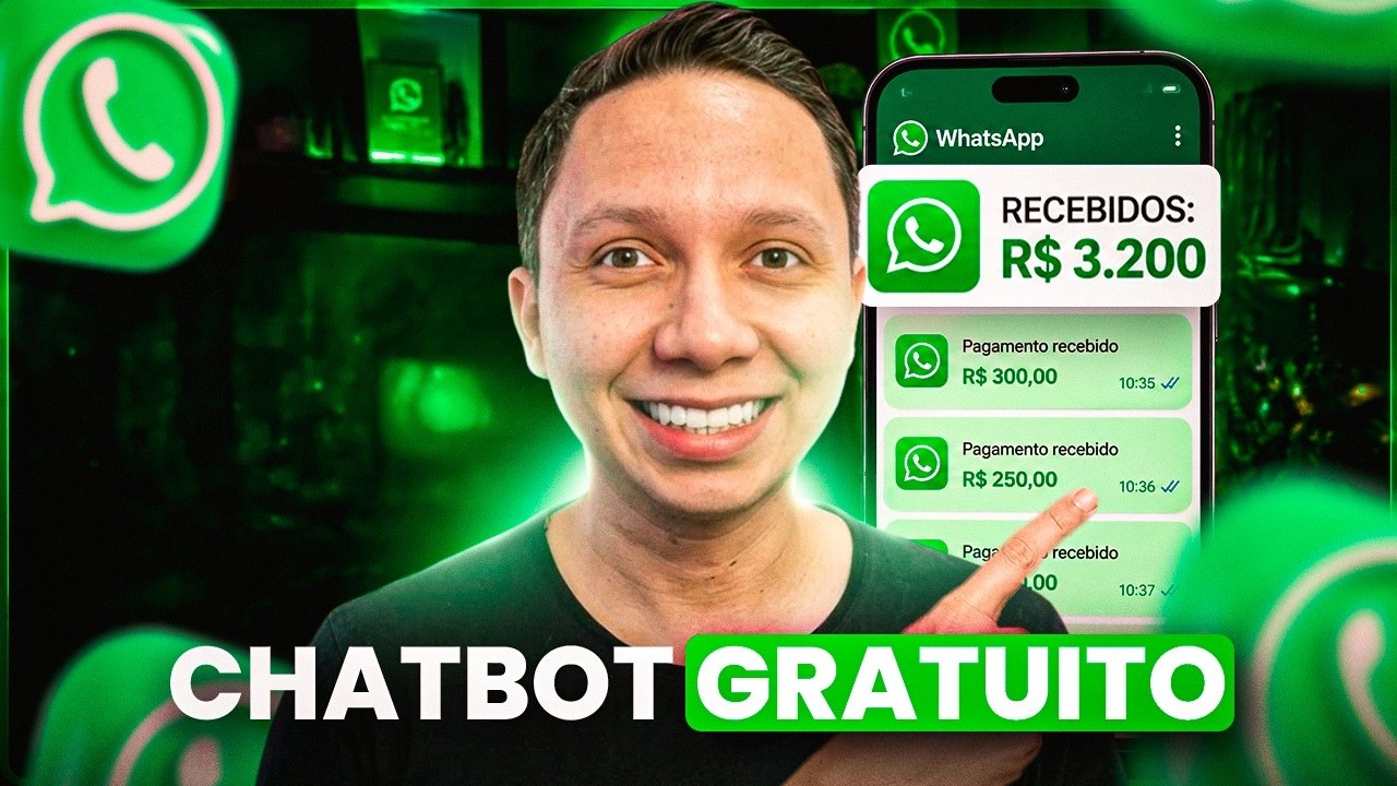 Como criar um CHATBOT para whatsapp GRATUITO em 2026 (Em 10 minutos)