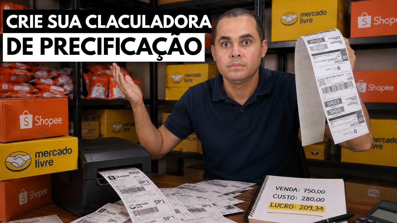 Como criar uma calculadora de precificação para Shopee e Mercado Livre