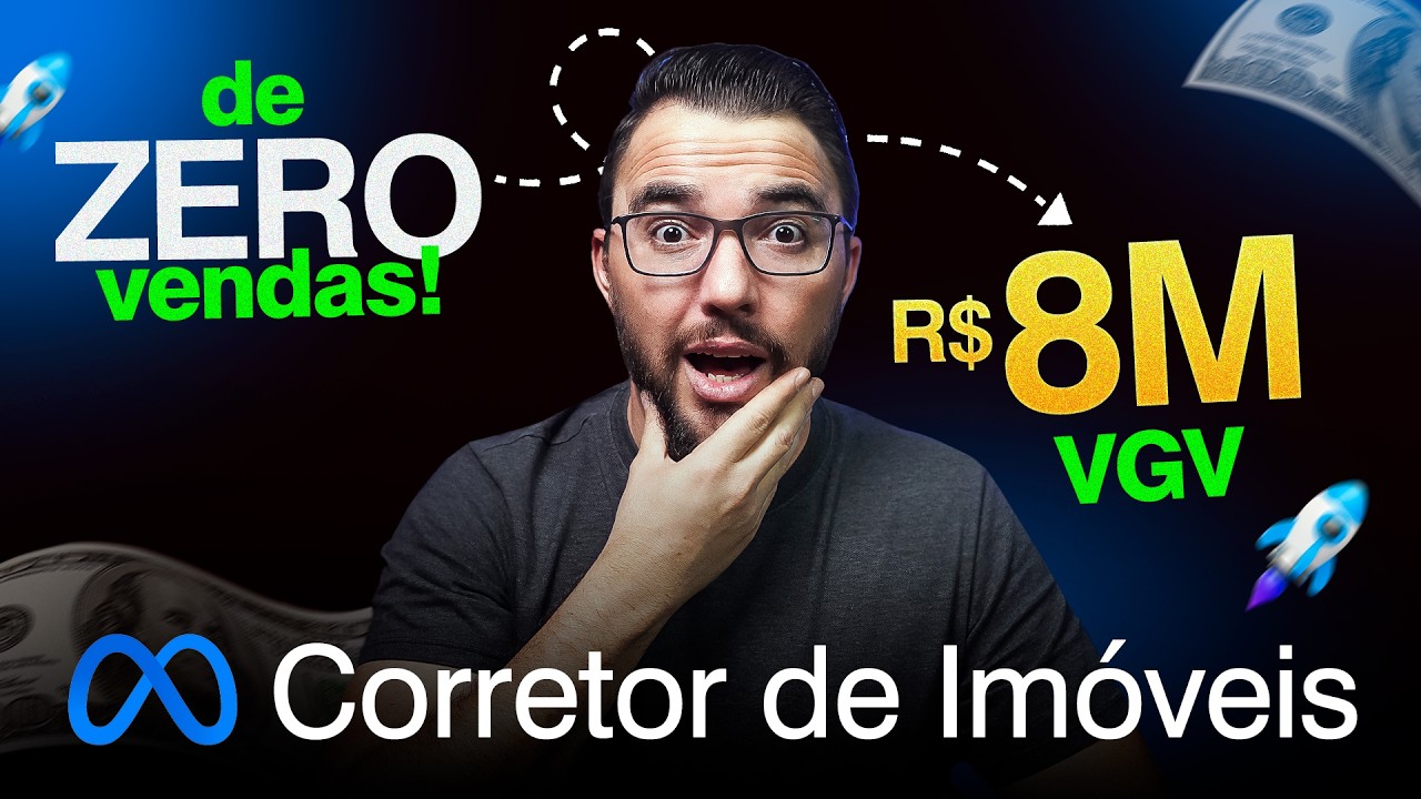De desempregado a R$ 8 milhões em VGV | a verdade por trás do Tráfego Pago para Corretores