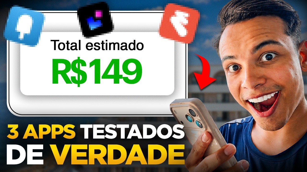 EU TESTEI 3 MELHORES APPS PARA TRABALHAR NA INTERNET DE FORMA GRATUITA EM 2026