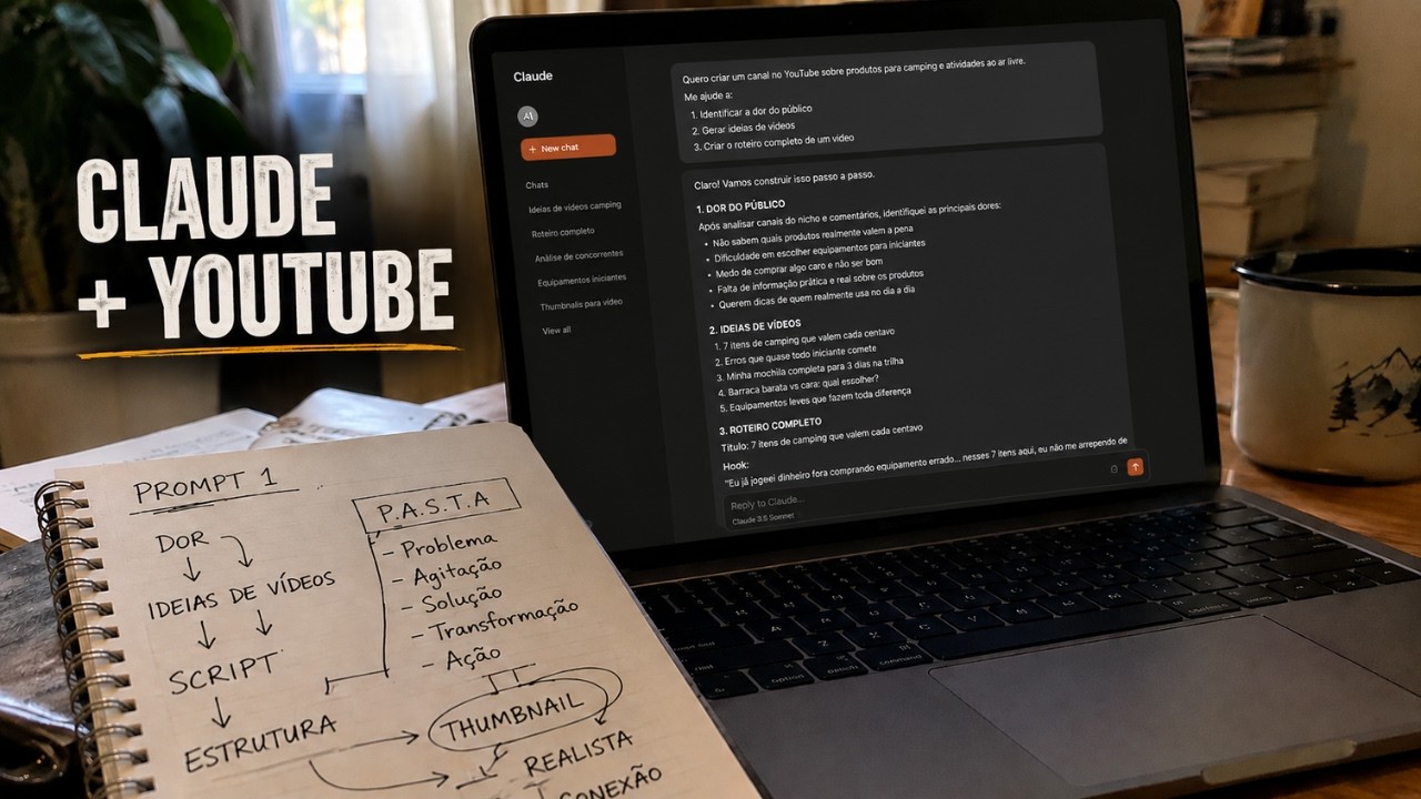 Esse Sistema de Prompts Cria Vídeos Para Vender no YouTube Sem Aparecer