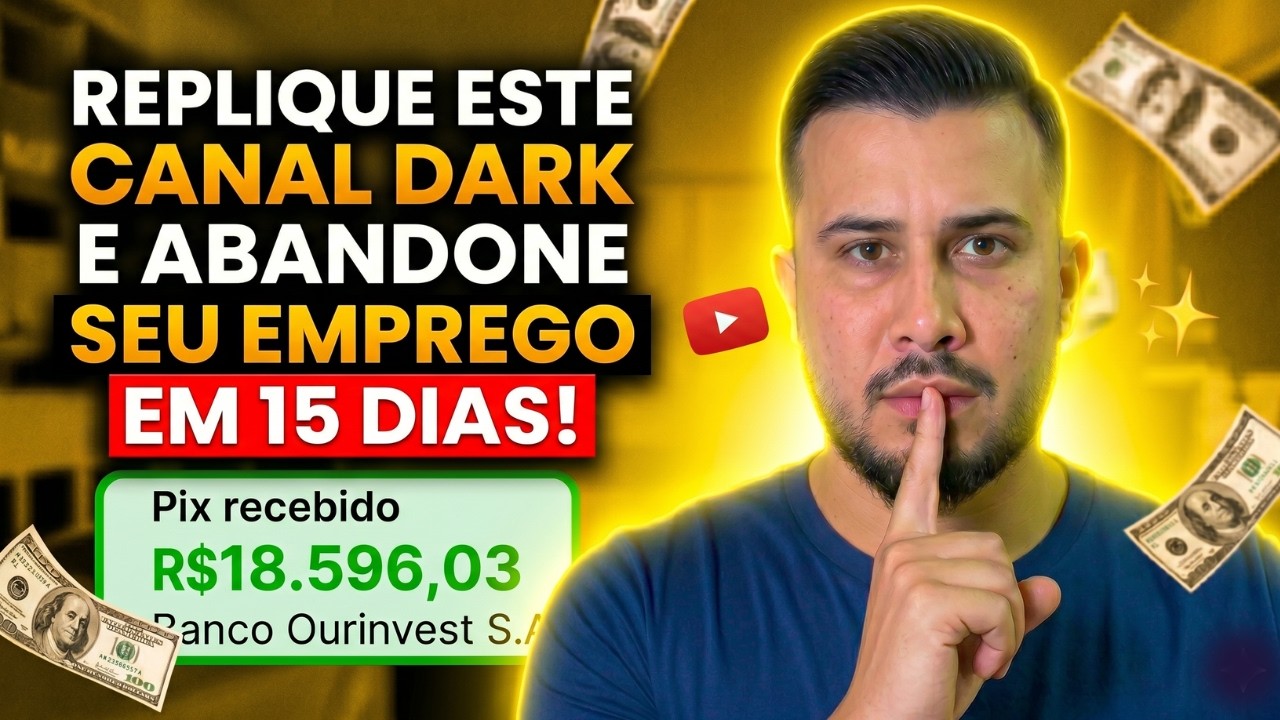 Replique este Canal Dark Automático com IA e NUNCA MAIS procure EMPREGO!